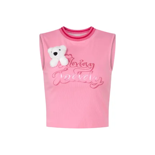 NOISY TEDDY 핑크 여성 민소매