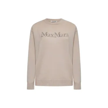 'S MAX MARA Logo Embellished Crewneck Jumper