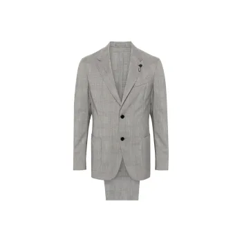 LARDINI Prince of Wales check Wool Suit