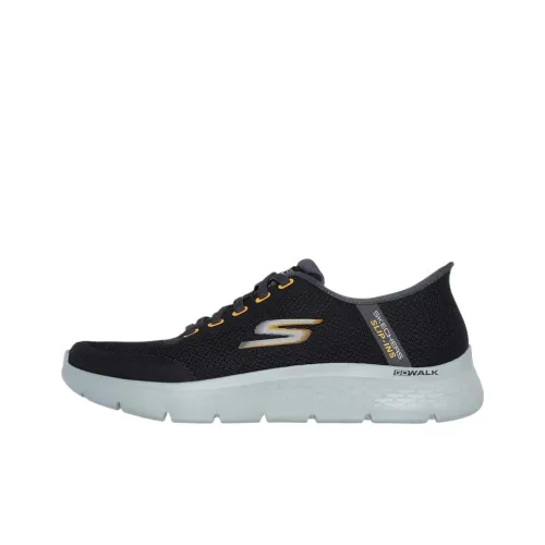 Skechers Go Walk Fle Cushioning Rebound Low Top Casual Shoes Men's Black