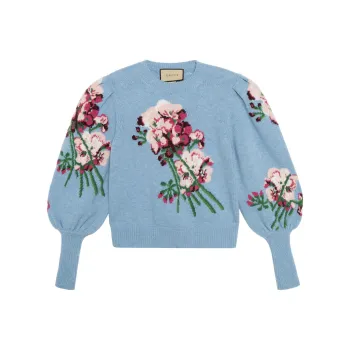 GUCCI Sweaters Women's Blue