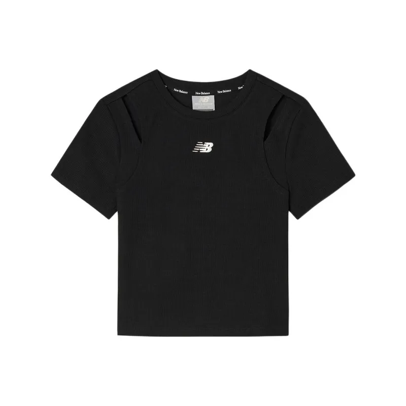 New Balance WOMENSLIM FIT Regular T Shirt Women's 19 Black-0