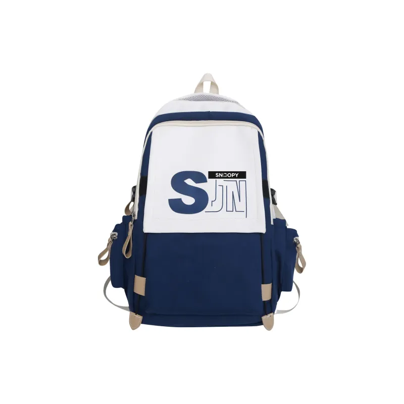 SNOOPY Polyester Travel Backpack Medium Size Unisex Multicolor-0