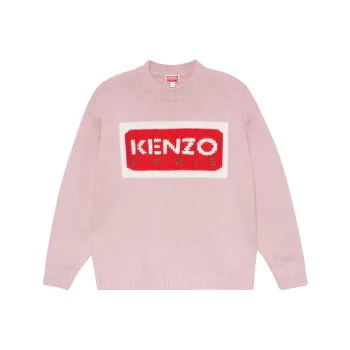 KENZO Logo Intarsia Crewneck Jumper