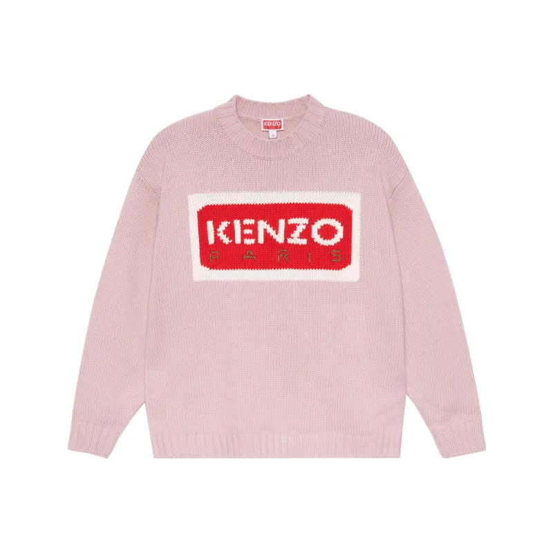 KENZO Logo Intarsia Crewneck Jumper-0