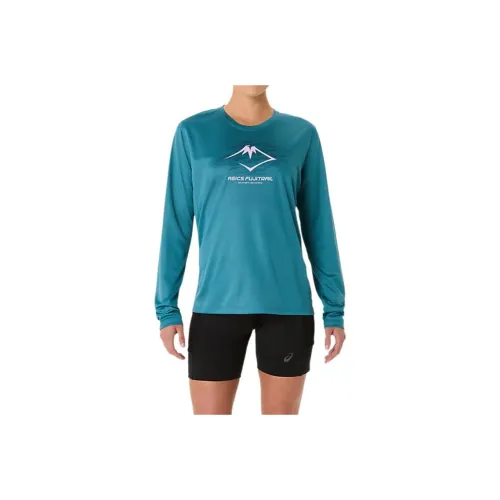 Asics FUJInormal Regular T-Shirt Women's Atlantis Blue