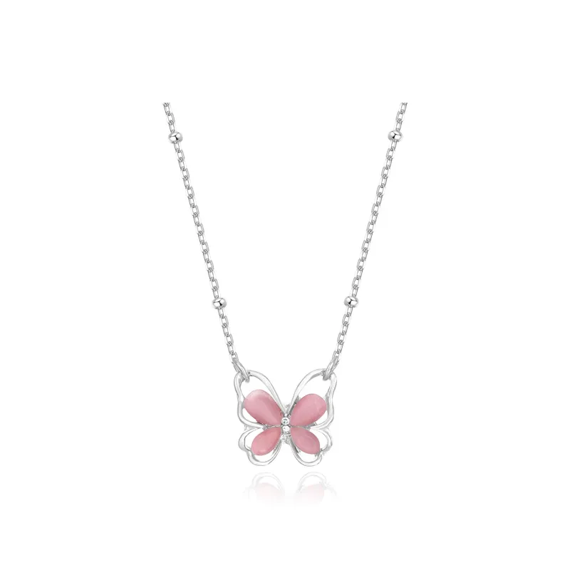 Master Kim Glass Cat Eye Necklaces Women's-0