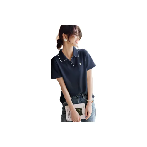 XWI T Shirts Women's Navy Blue