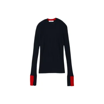CINOH FW24 Sweater Women's Marine Blue Red