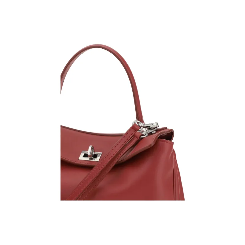 Balenciaga Rodeo Calfskin Shoulder Bag, Crossbody Bag, Handbag Women's Red-3