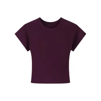DOKZB Set in Sleeve T Shirt Women's Purple