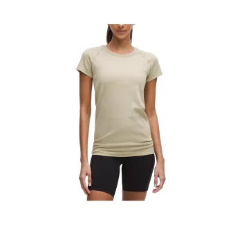 Lululemon Swiftly Tech Regular T Shirt Women's Light Cream Gemweave Butter Cream/Sheer Oak/White
