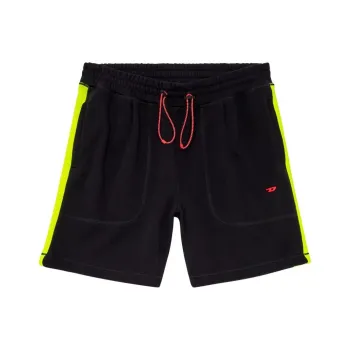 DIESEL Casual Shorts Men's Black/Yellow