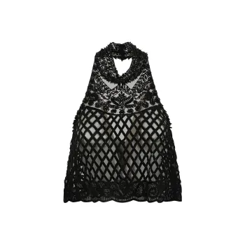 ALBERTA FERRETTI Crop Tops Women's Black