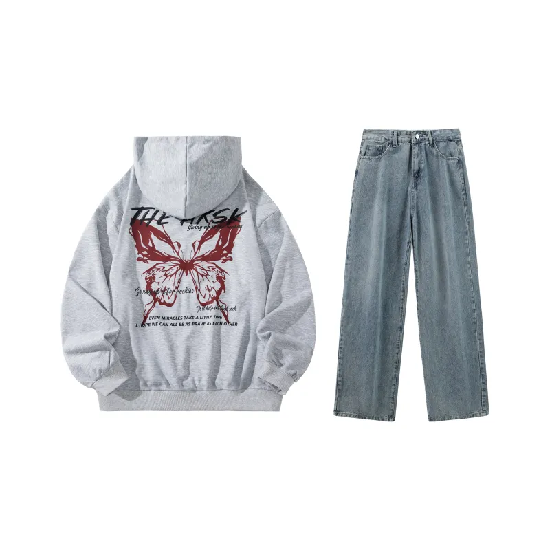 A.X.S.K Sweatshirt Sets Unisex-114