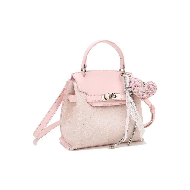 Carit&Koty Polyurethane Handbag Regular Women's Pink-1