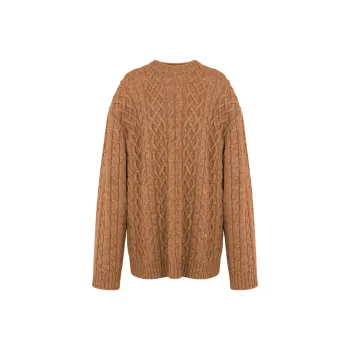 MOSCHINO Cableknit Crewneck Sweater