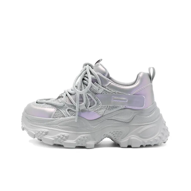 JOSINY Abrasion Resistant Slip Resistant Low Top Chunky Sneakers Women's-8