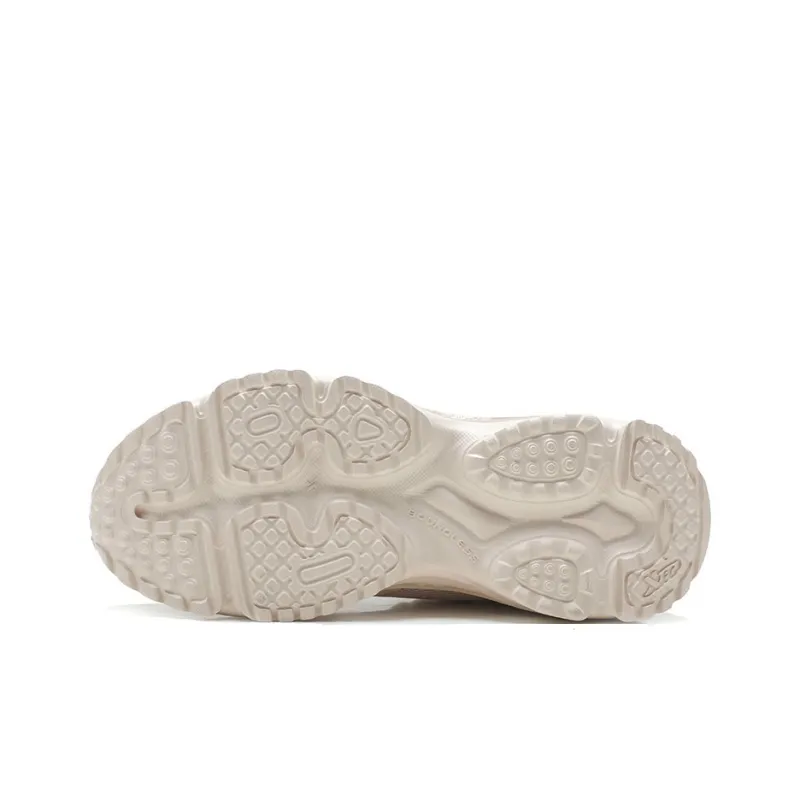 XTEP Breathable, Slip Resistant, And Abrasion Resistant Low Top Outdoor Shoes Women's Ivory Pink Brown-5