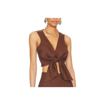 FAITHFULL THE BRAND Crop Tops Women's Brown