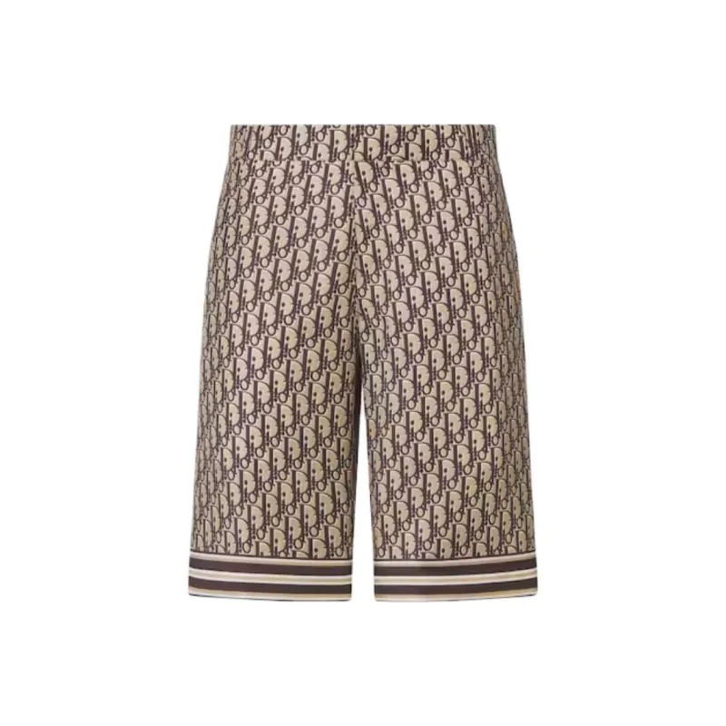 DIOR Casual Shorts Men Brown-0