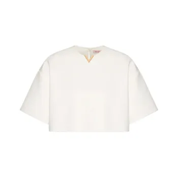 Valentino FW24 Crop Top Women's White