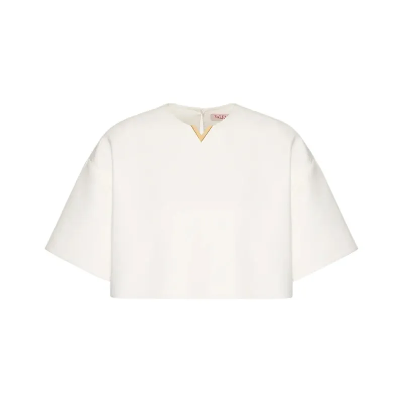 Valentino FW24 Crop Top Women's White-0