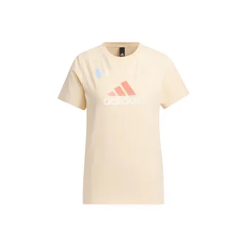 Adidas Set in Sleeve T Shirt Women's Sandy Brown