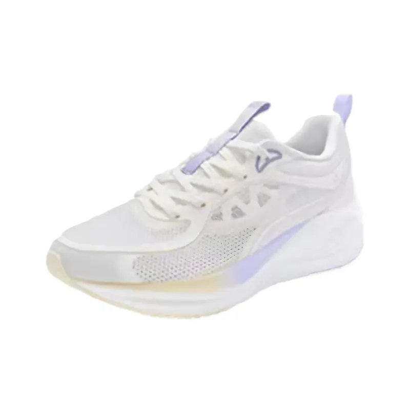 XTEP Kunpeng Cushioning, Breathable, Supportive Low Top Sprint Running Shoes Women's Sail White-1