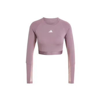 Adidas Free Shipping With AdiClub Hyperglam Training Cropped Long Sleeve Tee