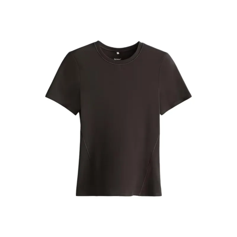 H&M T Shirts Women's Dark Brown-0