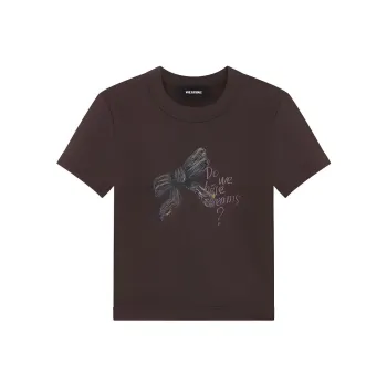 WE11DONE T Shirts Women's Brown