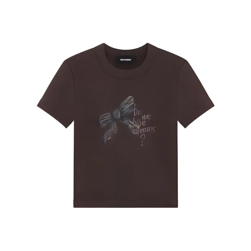 WE11DONE T Shirts Women's Brown-0