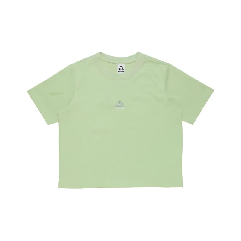 Nike ACG Women'ss Embroidered Knit Crewneck T-Shirt Green-0