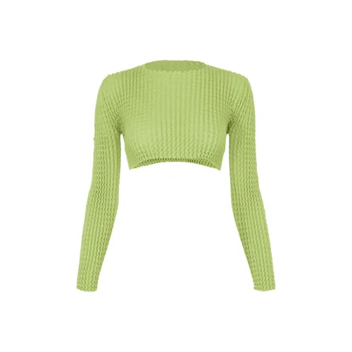 ISSEY MIYAKE SS25 Crop Top Women's Green