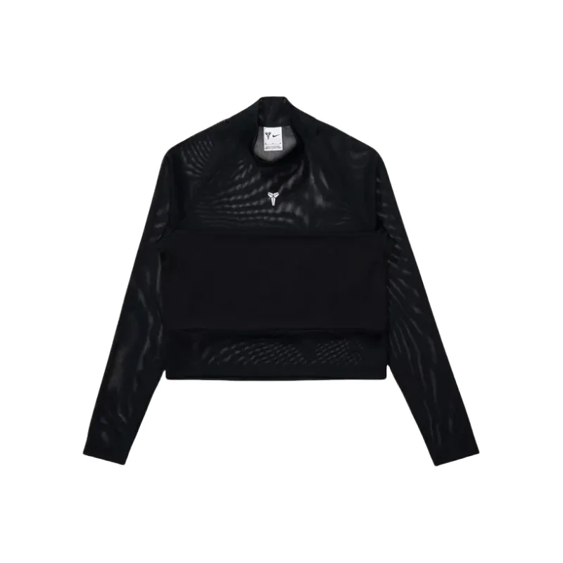 Nike Women's Kobe Bryant L/S Cropped Top Black-0