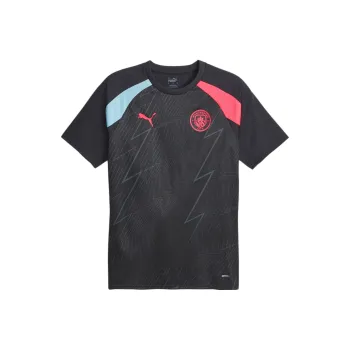 PUMA Manchester City Prematch Jersey Soccer Jersey Men's Black