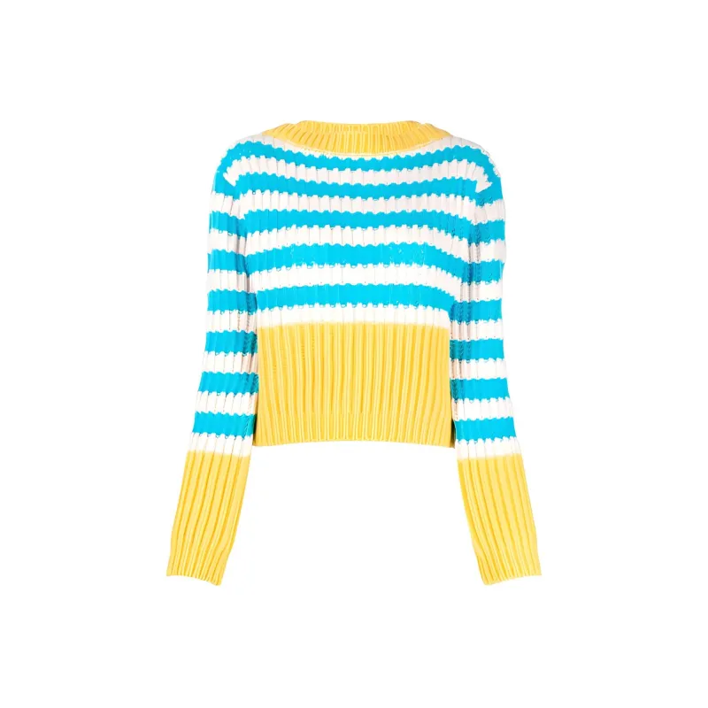 GUCCI Cropped Striped Jumper-0