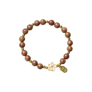 Blooming Petals Redwood Bracelets Unisex