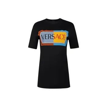 VERSACE SS22 T Shirt Women's Black