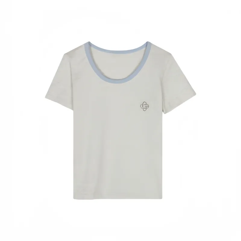 Mu Qingqing T Shirt Women's Light Heather Gray-0