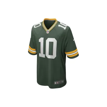 Nike Game Jersey Rugby Jerseys Green Bay Packaging Team Jordan Love Men's Green