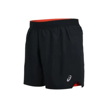 Asics Sports Shorts Men's Black Silver Red