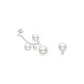 Star Dot Hoop Earrings[Floating on The Left Side | Asymmetrical Style]