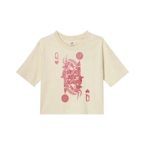 JORDAN T Shirts Women's Light Yellow