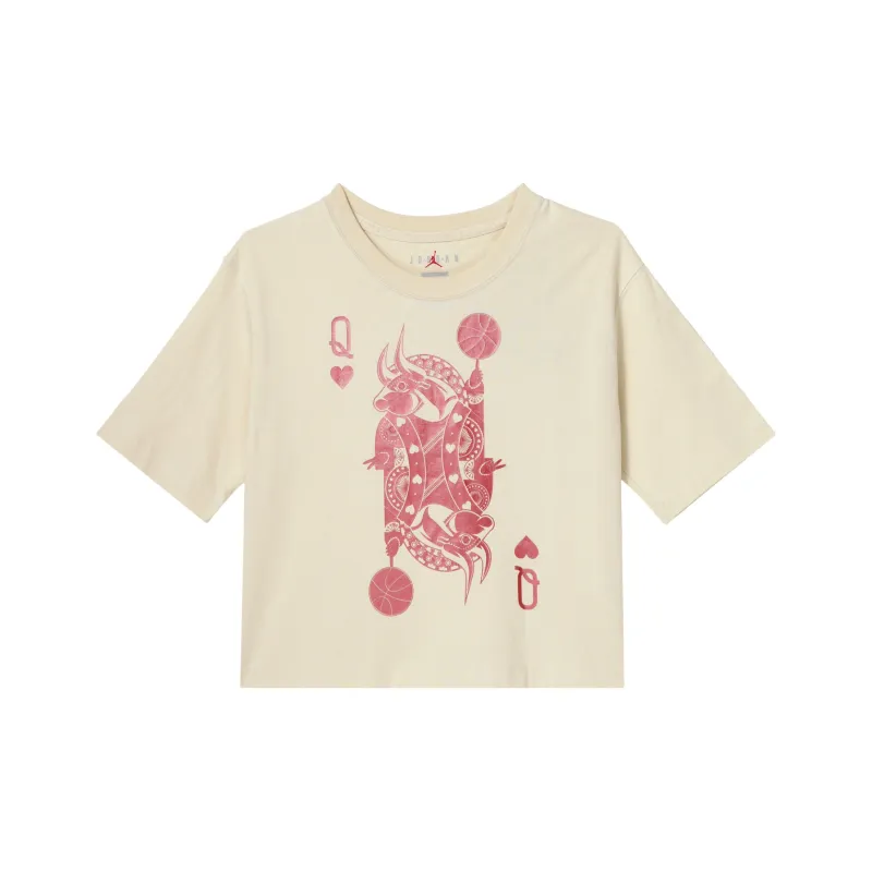 Jordan T Shirts Women's Light Yellow-0