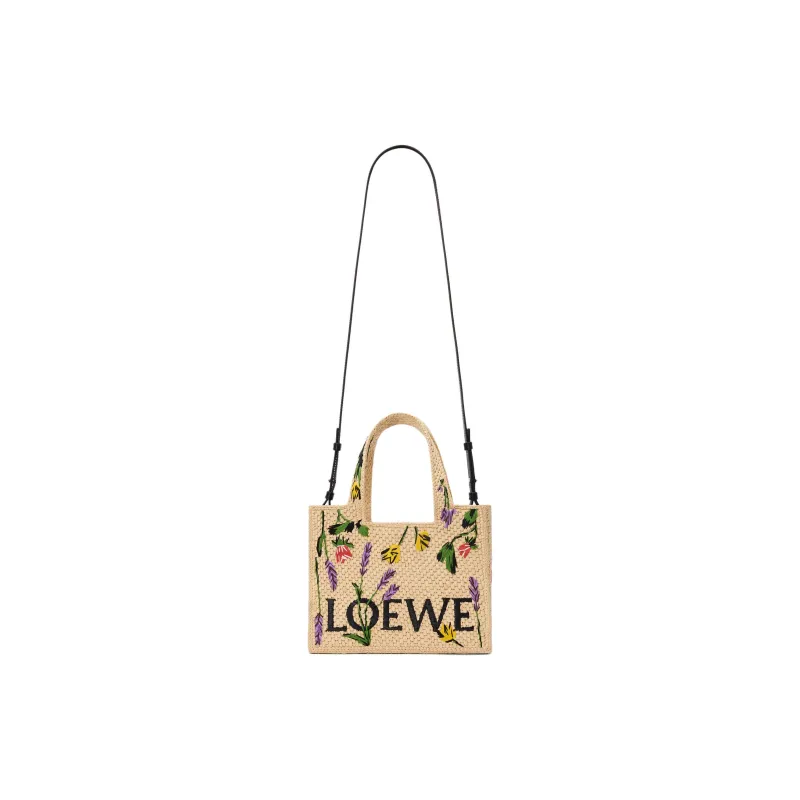 LOEWE Raffia Handbag Trumpets Women's Natural-3