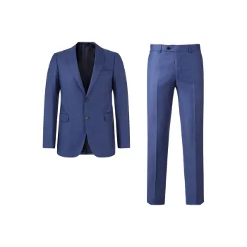 EMPORIO ARMANI FW23 Business Suit Men's Dark Blue