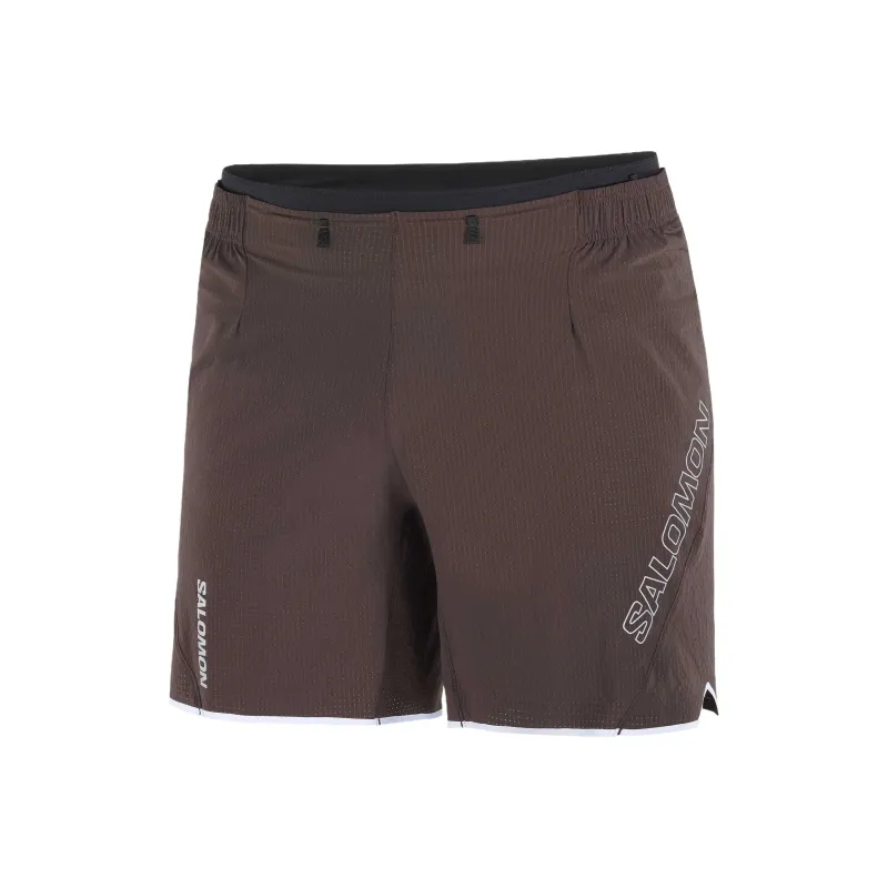 SALOMON SENSE AERO Sports Shorts Men's Coffee-0