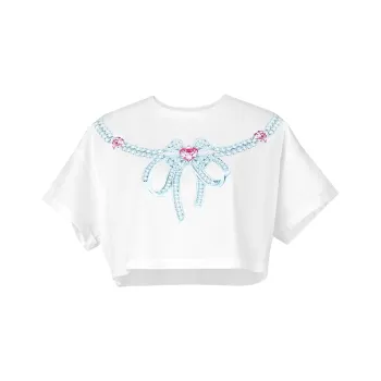 TAMMY TANGS Crop Tops Women's White